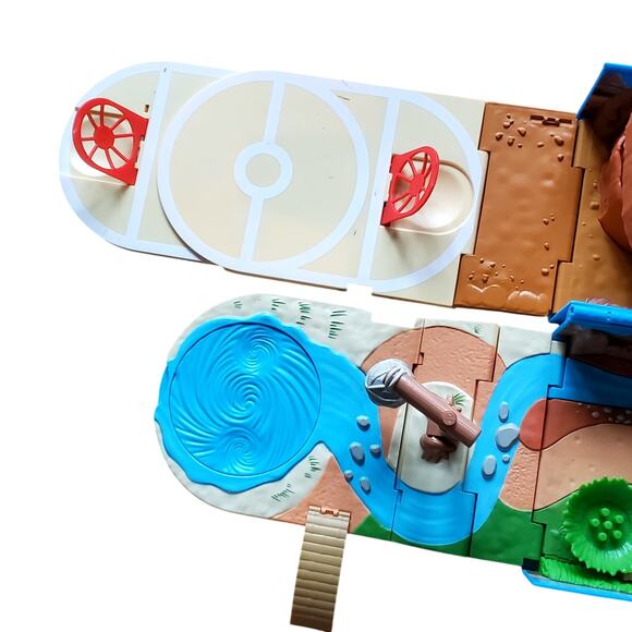 Pokemon Jazwares Blue Backpack Battle Arena Desert Incomplete Does Not Close - Picture 5 of 8